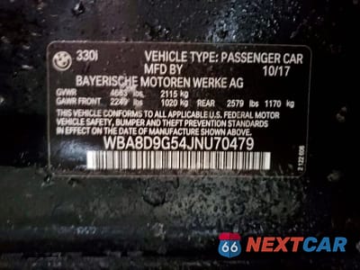 Zdjęcie 13 z 14 samochodu: 2018 BMW 330 XI VIN:WBA8D9G54JNU70479 - miniatura