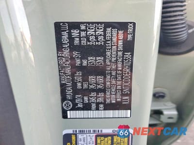 Zdjęcie 12 z 12 samochodu: 2024 HYUNDAI SANTA CRUZ SEL VIN:5NTJCDDE5RH105384 - miniatura