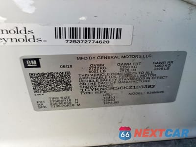 Zdjęcie 12 z 12 samochodu: 2019 CADILLAC XT5 LUXURY VIN:1GYKNCRS6KZ103383 - miniatura