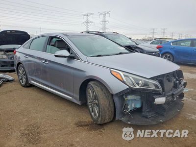 Czwarte zdjęcie samochodu z boku: 2016 HYUNDAI SONATA SPORT VIN:5NPE34AF0GH318138 - miniatura