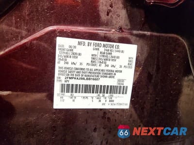 Zdjęcie 13 z 13 samochodu: 2020 FORD EDGE SEL VIN:2FMPK4J98LBB16607 - miniatura