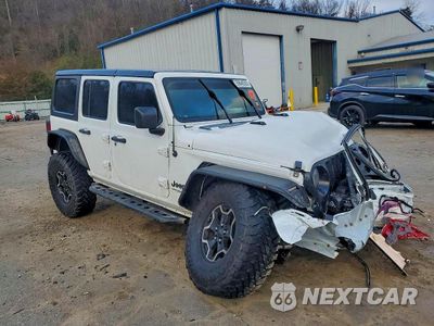 Czwarte zdjęcie samochodu z boku: 2020 JEEP WRANGLER UNLIMITED SPORT VIN:1C4HJXDM1LW281880 - miniatura