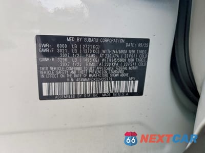 Zdjęcie 13 z 13 samochodu: 2025 SUBARU ASCENT ONYX EDITION VIN:4S4WMAFDXS3425379 - miniatura