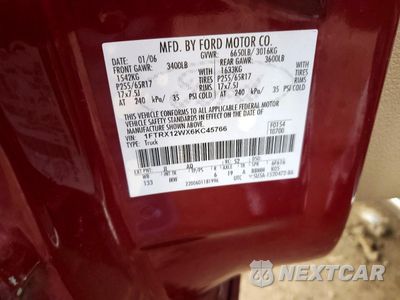 Zdjęcie 12 z 14 samochodu: 2006 FORD F150 VIN:1FTRX12WX6KC45766 - miniatura