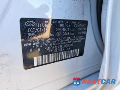 Zdjęcie 12 z 13 samochodu: 2019 GENESIS G70 ADVANCED VIN:KMTG64LA1KU026001 - miniatura