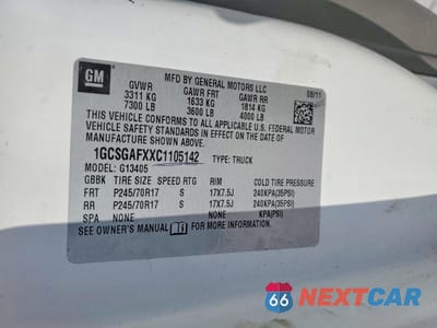 Zdjęcie 13 z 14 samochodu: 2012 CHEV EXPRESS G1500 VIN:1GCSGAFXXC1105142 - miniatura