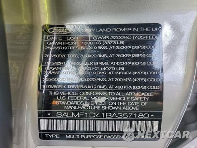 Zdjęcie 13 z 15 samochodu: 2011 LAND ROVER RANGE ROVER HSE LUXURY VIN:SALMF1D41BA357180 - miniatura