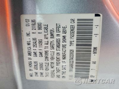 Zdjęcie 12 z 14 samochodu: 2007 ACURA TL VIN:19UUA66227A020928 - miniatura