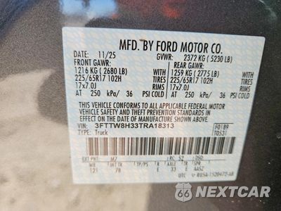 Zdjęcie 12 z 12 samochodu: 2026 FORD MAVERICK XLT VIN:3FTTW8H33TRA18313 - miniatura