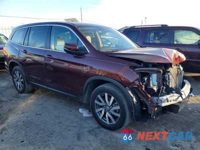 Czwarte zdjęcie samochodu z boku: 2021 HONDA PILOT EXL VIN:5FNYF6H54MB080060 - miniatura