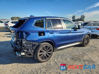 Trzecie zdjęcie samochodu z tyłu: 2023 BMW X3 SDRIVE30I VIN:5UX43DP09P9T08570 - miniatura