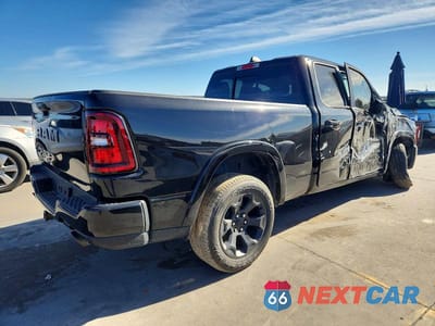 Trzecie zdjęcie samochodu z tyłu: 2025 RAM 1500 LONE STAR 4X2 6'4 BOX VIN:1C6RREBP3SN590633 - miniatura