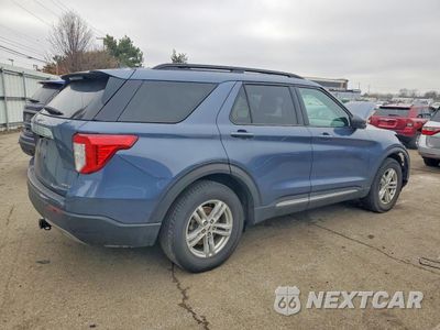 Trzecie zdjęcie samochodu z tyłu: 2021 FORD EXPLORER XLT VIN:1FMSK8DH9MGC41422 - miniatura