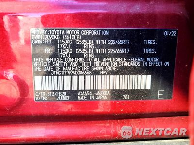 Zdjęcie 13 z 14 samochodu: 2022 TOYOTA RAV4 LE VIN:JTMG1RFV9ND086668 - miniatura
