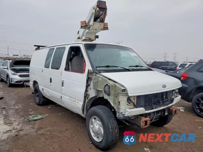 Czwarte zdjęcie samochodu z boku: 2000 FORD ECONOLINE E350 SUPER DUTY VAN VIN:1FTSE34LXYHA40793 - miniatura