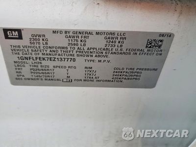 Zdjęcie 13 z 14 samochodu: 2014 CHEVROLET EQUINOX LT VIN:1GNFLFEK7EZ137770 - miniatura