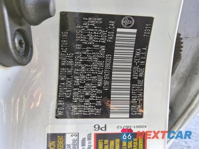 Zdjęcie 12 z 12 samochodu: 2015 TOYOTA CAMRY LE VIN:4T1BF1FK7FU982029 - miniatura