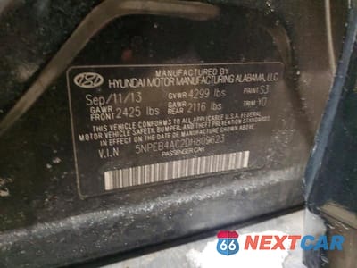 Zdjęcie 12 z 12 samochodu: 2013 HYUNDAI SONATA GLS VIN:5NPEB4AC2DH809623 - miniatura