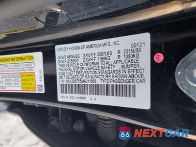 Zdjęcie 12 z 13 samochodu: 2021 ACURA TLX TECH A VIN:19UUB5F55MA011668 - miniatura