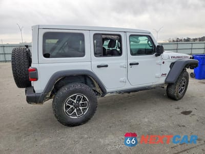 Trzecie zdjęcie samochodu z tyłu: 2025 JEEP WRANGLER RUBICON VIN:1C4PJXFG8SW506491 - miniatura