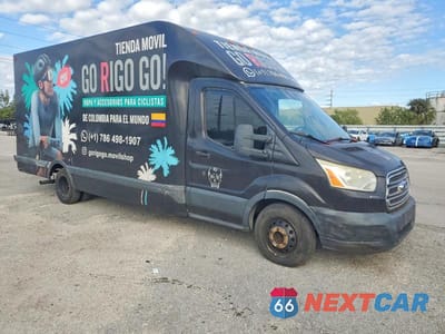 Czwarte zdjęcie samochodu z boku: 2015 FORD TRANSIT DELIVERY TRUCK VIN:1FDWS9PV3FKA11464 - miniatura