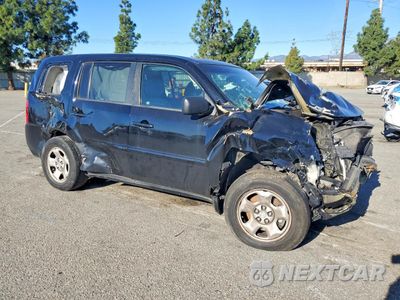 Czwarte zdjęcie samochodu z boku: 2012 HONDA PILOT LX VIN:5FNYF3H21CB009224 - miniatura