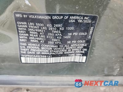 Zdjęcie 13 z 14 samochodu: 2025 VOLKSWAGEN ATLAS SEL PREMIUM R-LINE VIN:1V2FR2CA4SC568137 - miniatura