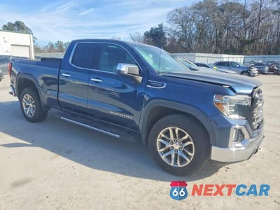 Czwarte zdjęcie samochodu z boku: 2019 GMC SIERRA K1500 SLT VIN:1GTR9DED2KZ286383 - miniatura