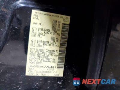 Zdjęcie 13 z 14 samochodu: 2015 NISSAN FRONTIER SL VIN:1N6AD0EVXFN726485 - miniatura