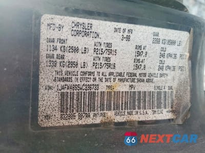 Zdjęcie 13 z 14 samochodu: 1998 JEEP GRAND CHEROKEE LAREDO VIN:1J4FX48S5WC336733 - miniatura