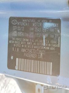Zdjęcie 12 z 13 samochodu: 2013 HYUNDAI ACCENT GLS VIN:KMHCT5AE7DU138401 - miniatura