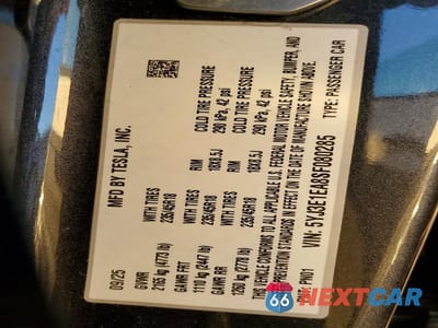Zdjęcie 12 z 12 samochodu: 2025 TESLA MODEL 3 VIN:5YJ3E1EA8SF080285 - miniatura