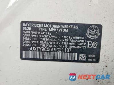 Zdjęcie 13 z 13 samochodu: 2020 BMW X3 XDRIVEM40I VIN:5UXTY9C06L9C21187 - miniatura
