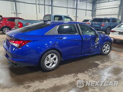 Trzecie zdjęcie samochodu z tyłu: 2021 HYUNDAI ELANTRA SE VIN:KMHLL4AG8MU110411 - miniatura