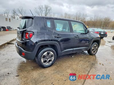 Trzecie zdjęcie samochodu z tyłu: 2016 JEEP RENEGADE SPORT VIN:ZACCJBAT4GPD48581 - miniatura