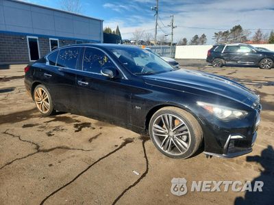 Czwarte zdjęcie samochodu z boku: 2018 INFINITI Q50 LUXE VIN:JN1EV7AR4JM610283 - miniatura