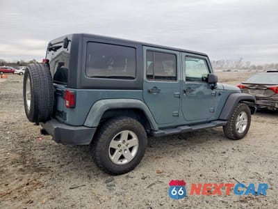 Trzecie zdjęcie samochodu z tyłu: 2014 JEEP WRANGLER UNLIMITED SPORT VIN:1C4BJWDG2EL126690 - miniatura