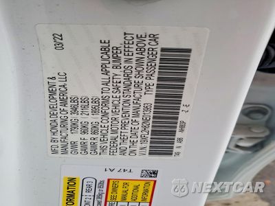 Zdjęcie 13 z 14 samochodu: 2022 HONDA CIVIC SPORT VIN:19XFL2H82NE013953 - miniatura