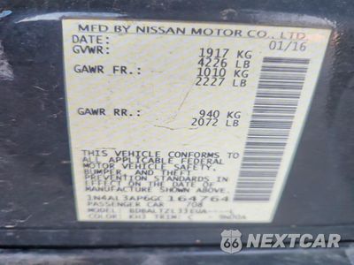 Zdjęcie 12 z 13 samochodu: 2016 NISSAN ALTIMA 2.5 VIN:1N4AL3AP6GC164764 - miniatura