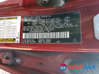 Zdjęcie 13 z 13 samochodu: 2011 TOYOTA 4RUNNER SR5 VIN:JTEBU5JR6B5048790 - miniatura