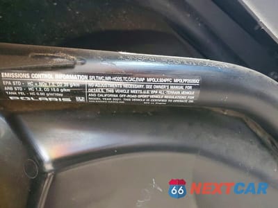 Zdjęcie 10 z 10 samochodu: 2021 POLARIS RZR UTILITY VEHICLE VIN:3NSP4L926MG179525 - miniatura