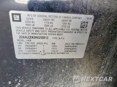 Zdjęcie 13 z 14 samochodu: 2017 CHEVROLET EQUINOX LT VIN:2GNALCEK8H6208810 - miniatura
