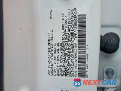 Zdjęcie 12 z 12 samochodu: 2024 HONDA ACCORD HYBRID SPORT VIN:1HGCY2F5XRA071607 - miniatura
