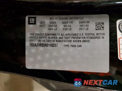 Zdjęcie 13 z 13 samochodu: 2017 CADILLAC ATS PREMIUM LUXURY VIN:1G6AJ1RS5H0190257 - miniatura