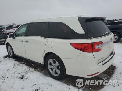 Drugie zdjęcie samochodu z przodu: 2019 HONDA ODYSSEY EXL VIN:5FNRL6H76KB072599 - miniatura