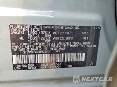 Zdjęcie 13 z 13 samochodu: 2021 TOYOTA RAV4 VIN:2T3S1RFV4MW151812 - miniatura