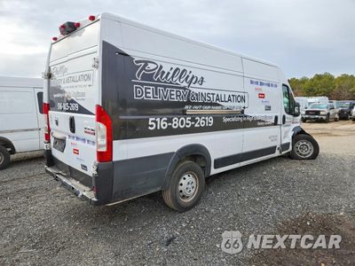 Trzecie zdjęcie samochodu z tyłu: 2019 RAM PROMASTER 3500 DELIVERY VAN VIN:3C6URVJG3KE519626 - miniatura
