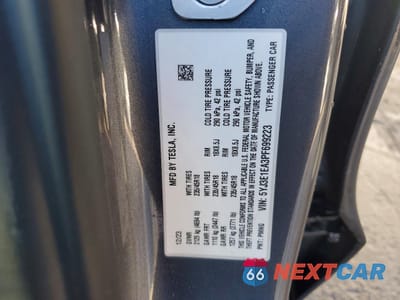 Zdjęcie 12 z 12 samochodu: 2023 TESLA MODEL 3 VIN:5YJ3E1EA3PF699223 - miniatura