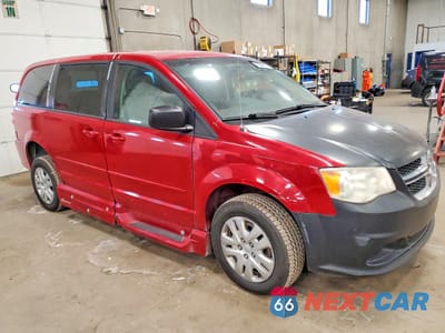 Czwarte zdjęcie samochodu z boku: 2016 DODGE GRAND CARAVAN SE VIN:2C4RDGBG4GR176385 - miniatura
