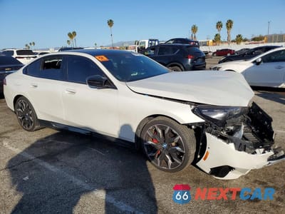 Czwarte zdjęcie samochodu z boku: 2024 BMW I5 M60 VIN:WBY43FK00RCR91509 - miniatura